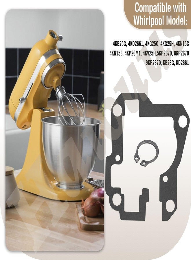 Haiouus طقم تروس مخروطية للخلاط 9703337 و9703338 - من هايوس، متوافق مع خلاط مطبخ ويرلبول W11192795 - طقم تروس دودة 9709511 و9703337 يناسب 4161404 و4169868 W11192795 WP9703337 وWP9703338 - Image 4